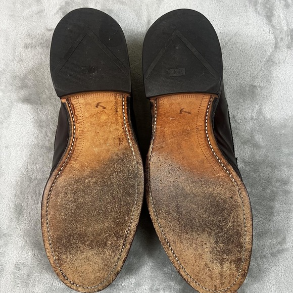 Allen Edmonds Bridgeport Shoes Mens Size 9.5 D Brown Tassel Loafers Leather - Picture 9 of 9